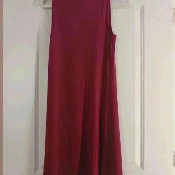 NWT Burgundy tank flowy midi dress. MADEWEST. - Picture 6 of 7